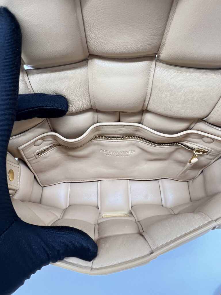 Bottega Veneta Padded Cassette Almond GHW