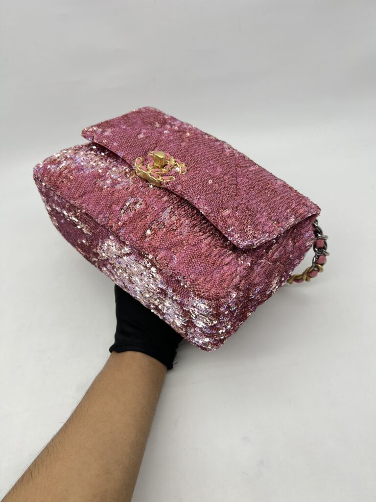 Chanel C19 Pink Sequins GHW SHW RHW