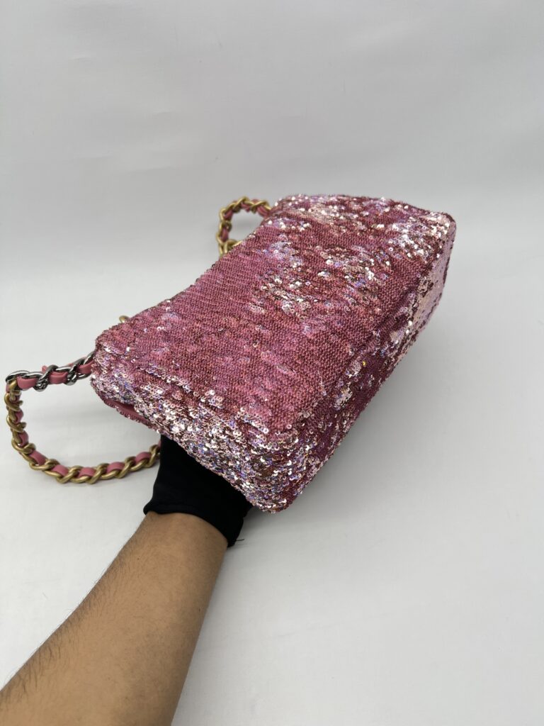 Chanel C19 Pink Sequins GHW SHW RHW