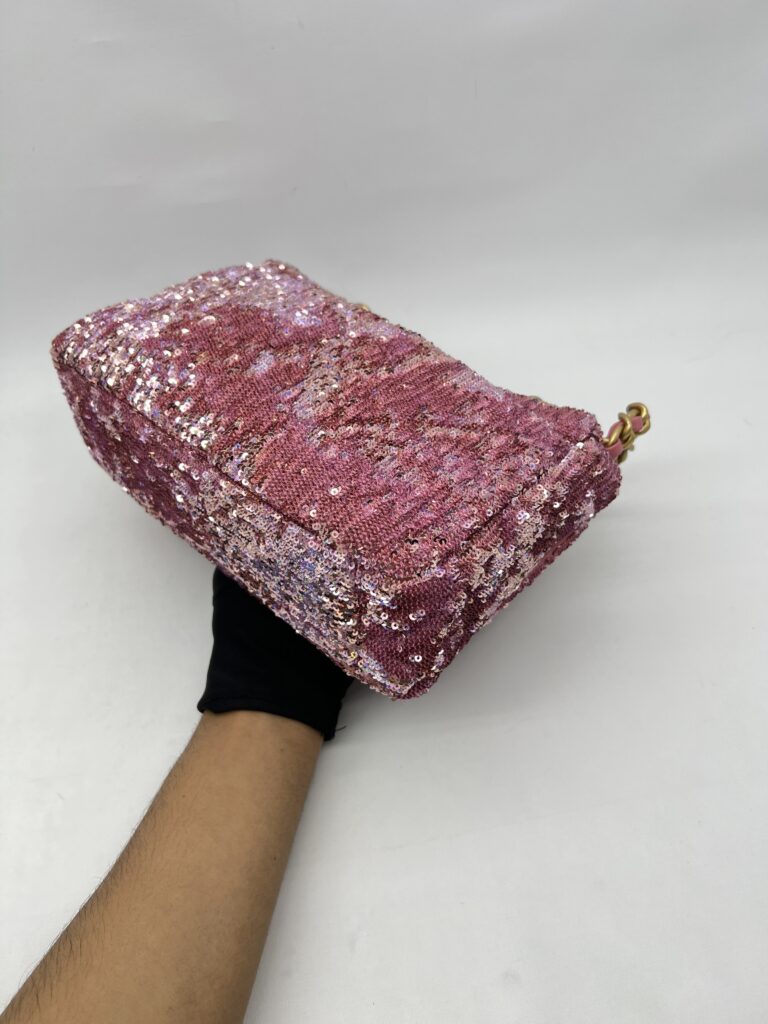 Chanel C19 Pink Sequins GHW SHW RHW