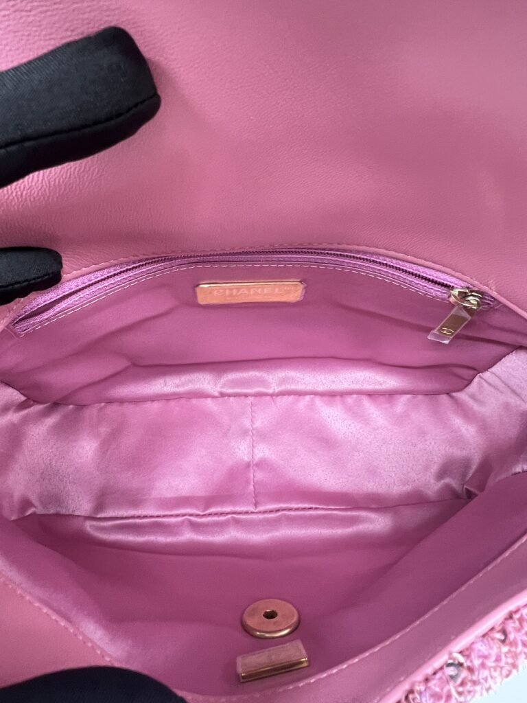 Chanel C19 Pink Sequins GHW SHW RHW
