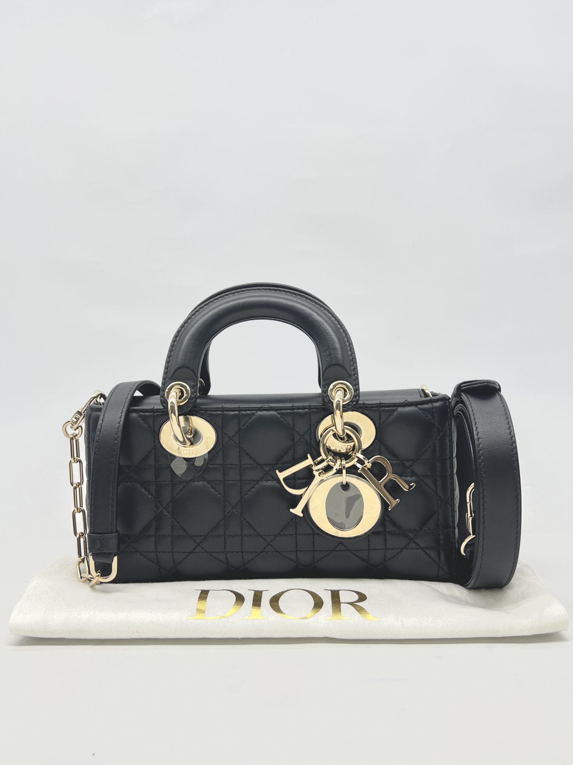 Dior Lady D-Joy Small Black Lambskin LGHW