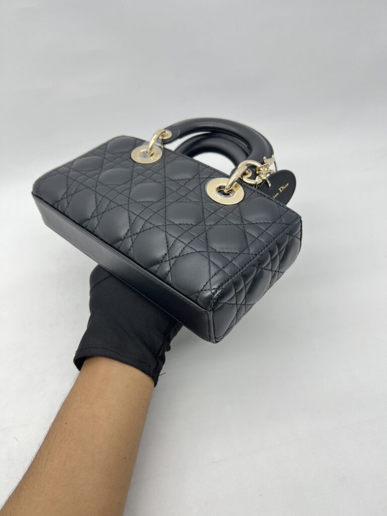 Dior Lady D-Joy Small Black Lambskin LGHW