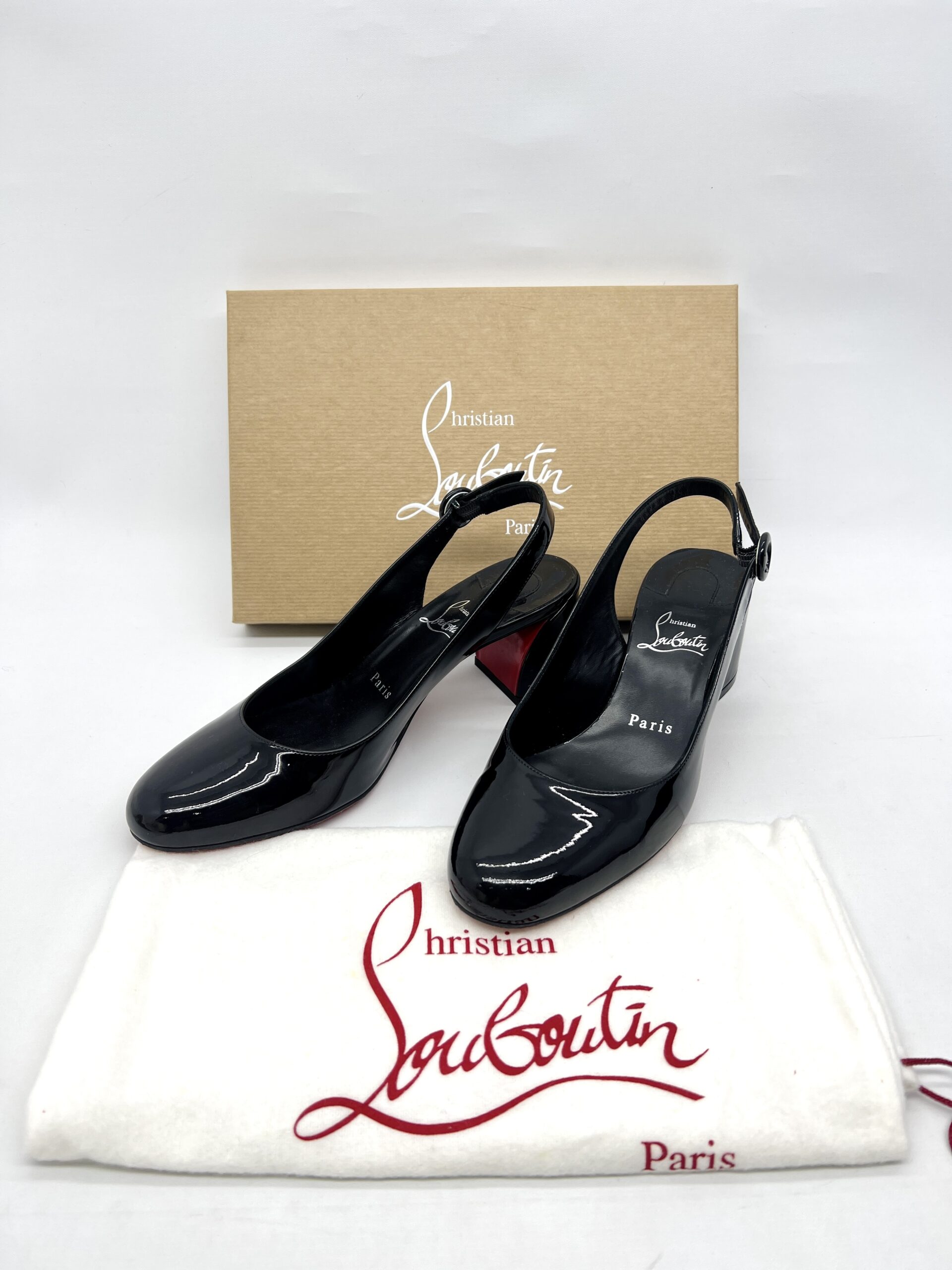 Christian Louboutin So Jane Sling Back Black