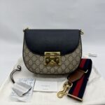 Gucci Web Padlock GG Supreme Brown Black GHW