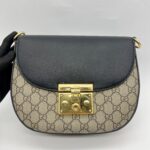 Gucci Web Padlock GG Supreme Brown Black GHW