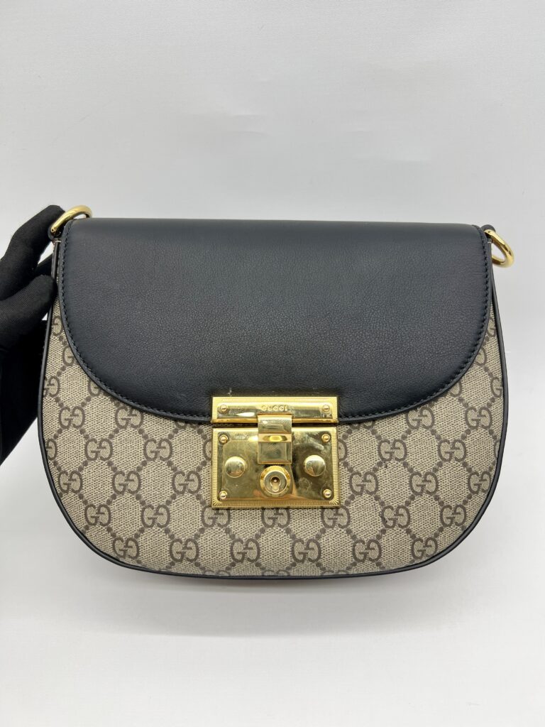 Gucci Web Padlock GG Supreme Brown Black GHW