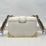 Prada Cahier City Calf Saffiano Bianco