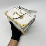 Prada Cahier City Calf Saffiano Bianco