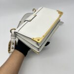 Prada Cahier City Calf Saffiano Bianco