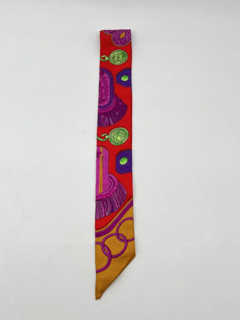 Hermes Twilly Epaulettes Rouge/Ocre/Fuchsia