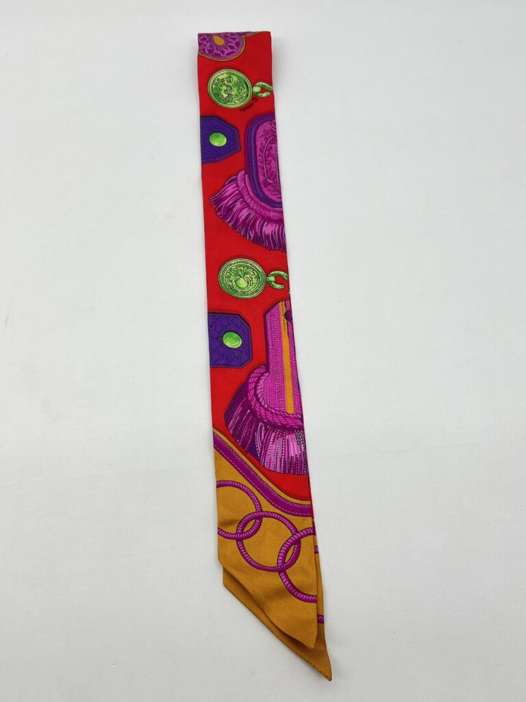 Hermes Twilly Epaulettes Rouge/Ocre/Fuchsia