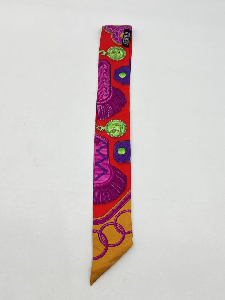 Hermes Twilly Epaulettes Rouge/Ocre/Fuchsia
