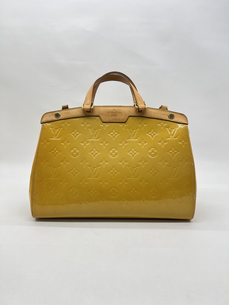 Louis Vuitton Brea MM Vernis Yellow GHW