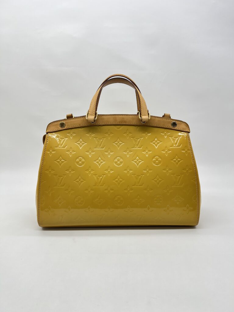Louis Vuitton Brea MM Vernis Yellow GHW