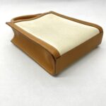 Celine Mini Cabas Canvas White And Tan
