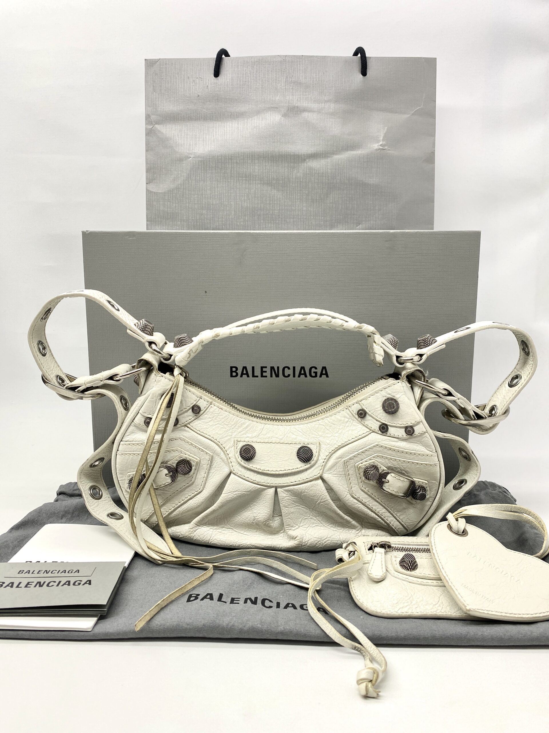 Balenciaga Le Cagole Xs White SHW