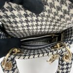 Dior Lady D-Lite Mini Canvas Black White GHW