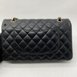 Chanel Medium Classic D Flap Lambskin Black GHW