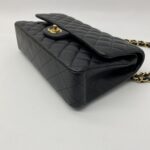 Chanel Medium Classic D Flap Lambskin Black GHW