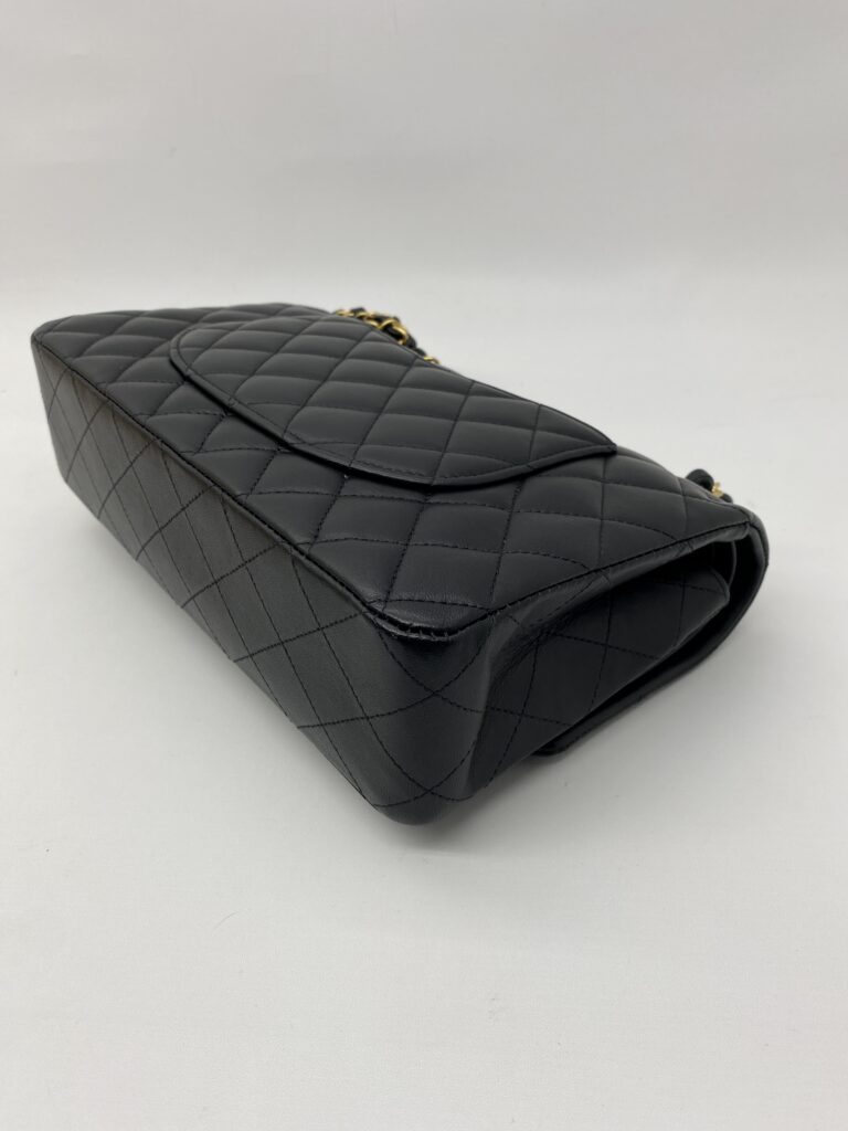 Chanel Medium Classic D Flap Lambskin Black GHW