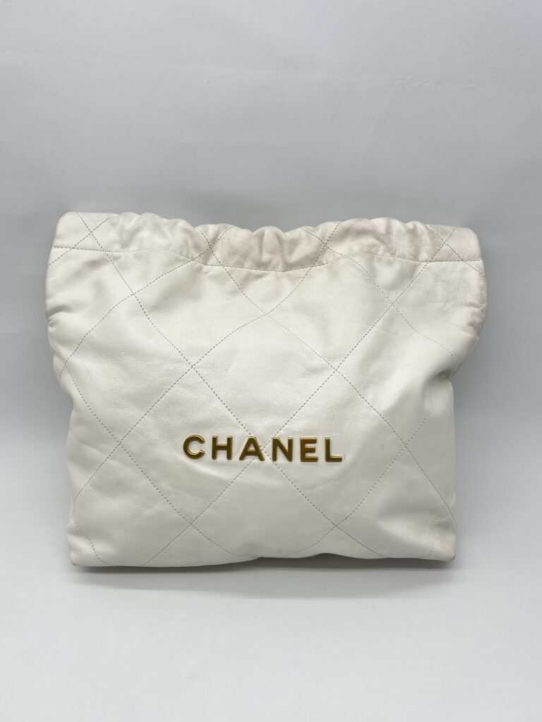 Chanel C22 Small Lambskin White GHW