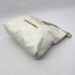 Chanel C22 Small Lambskin White GHW