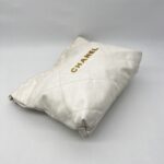 Chanel C22 Small Lambskin White GHW