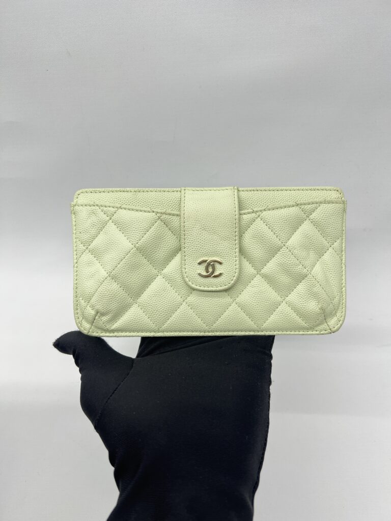 Chanel WOC Caviar Mint Green LGHW
