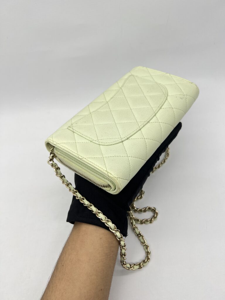 Chanel WOC Caviar Mint Green LGHW
