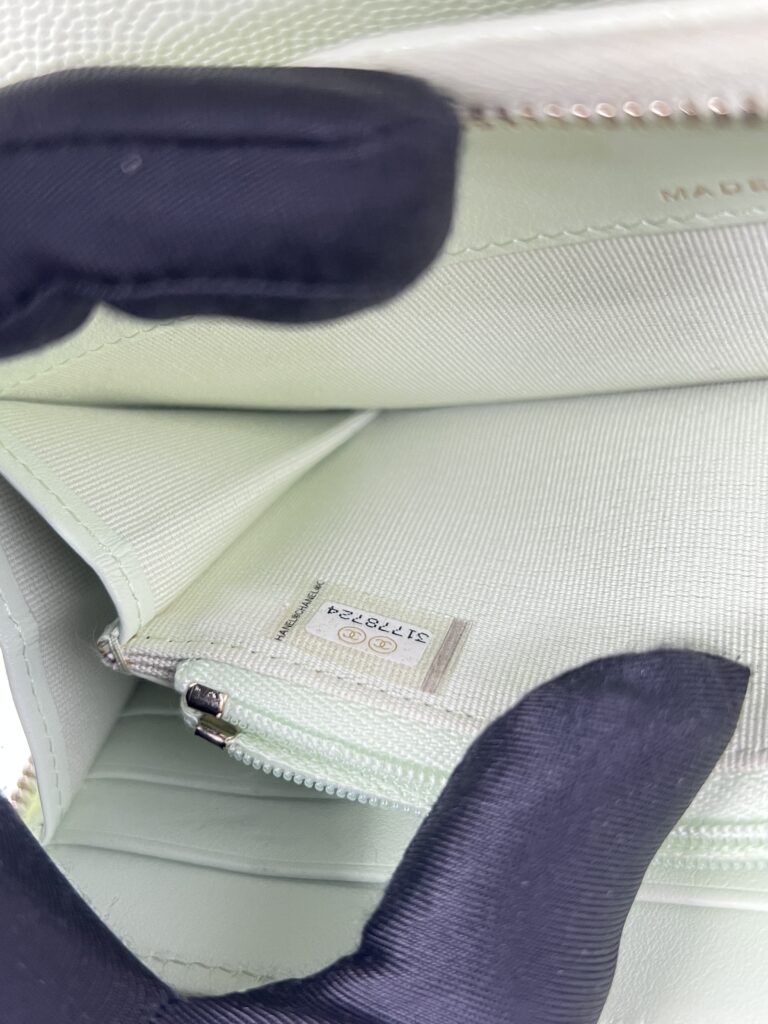 Chanel WOC Caviar Mint Green LGHW