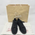 Christian Louboutin Louis Junior Suede Glitter Black