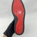 Christian Louboutin Louis Junior Suede Glitter Black