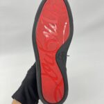 Christian Louboutin Louis Junior Suede Glitter Black