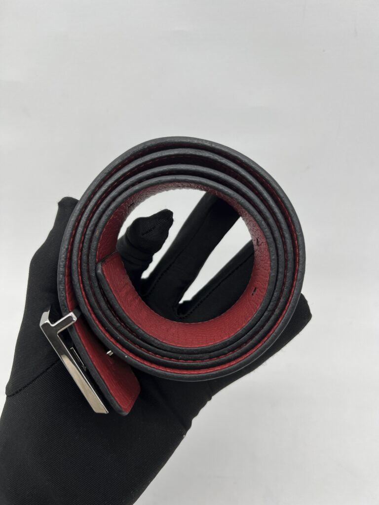 Louis Vuitton Tilt Re-Versible Belt Red Black