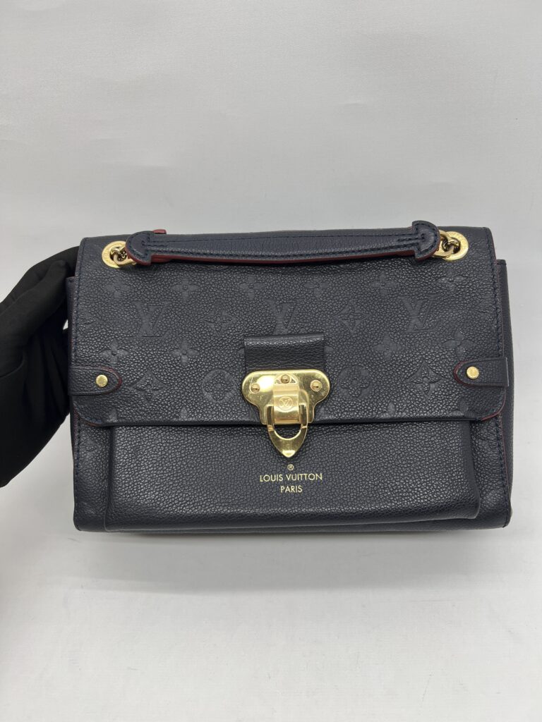 Louis Vuitton Vavin PM Monogram Empreinte Marine Rouge GHW
