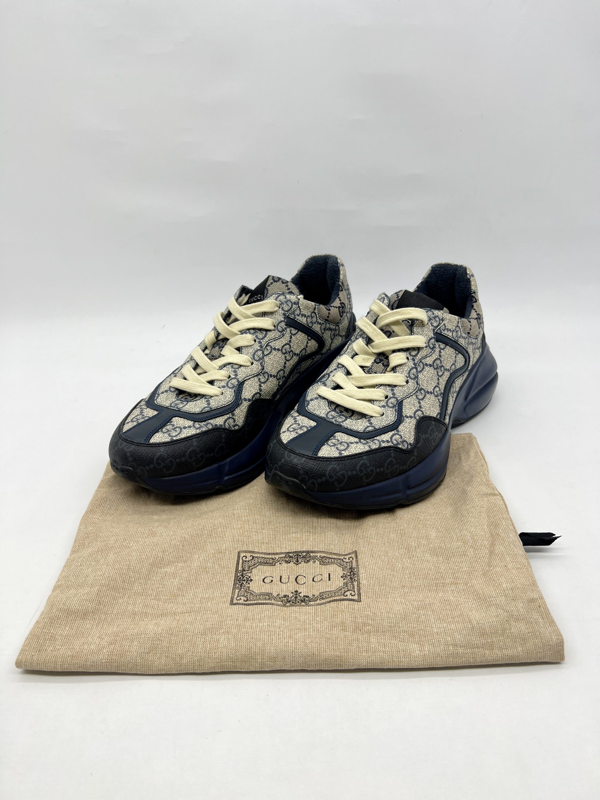Gucci Rhyton Sneakers GG Supreme Blue