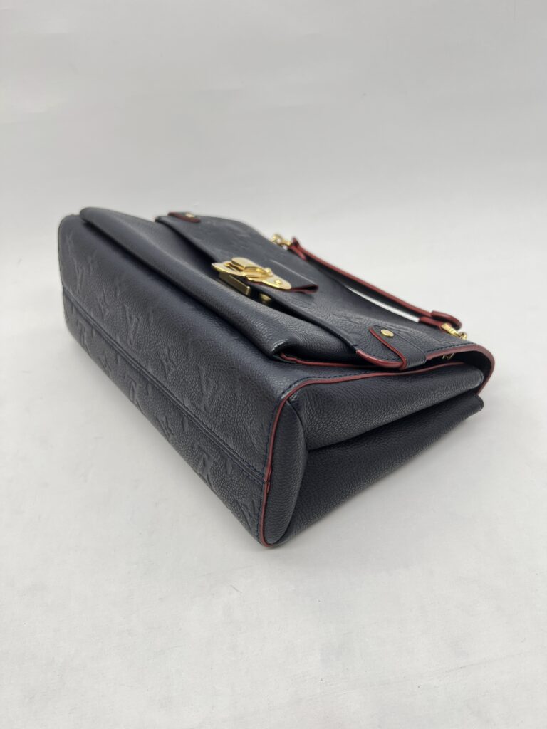 Louis Vuitton Vavin PM Monogram Empreinte Marine Rouge GHW