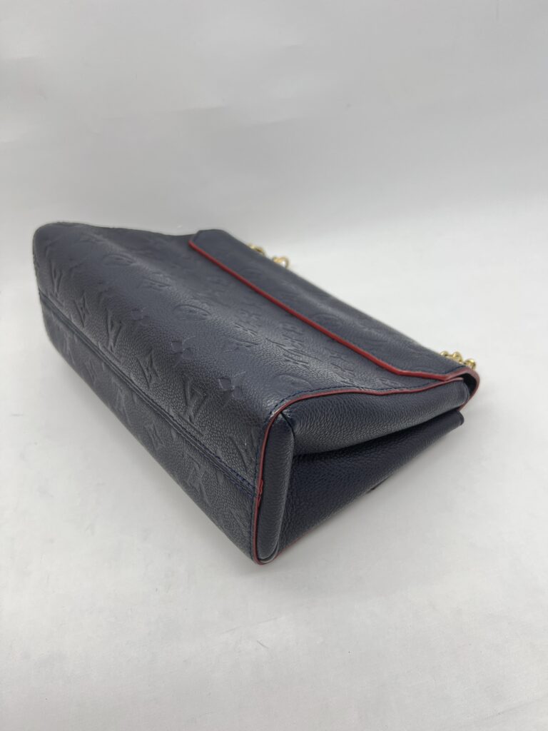 Louis Vuitton Vavin PM Monogram Empreinte Marine Rouge GHW