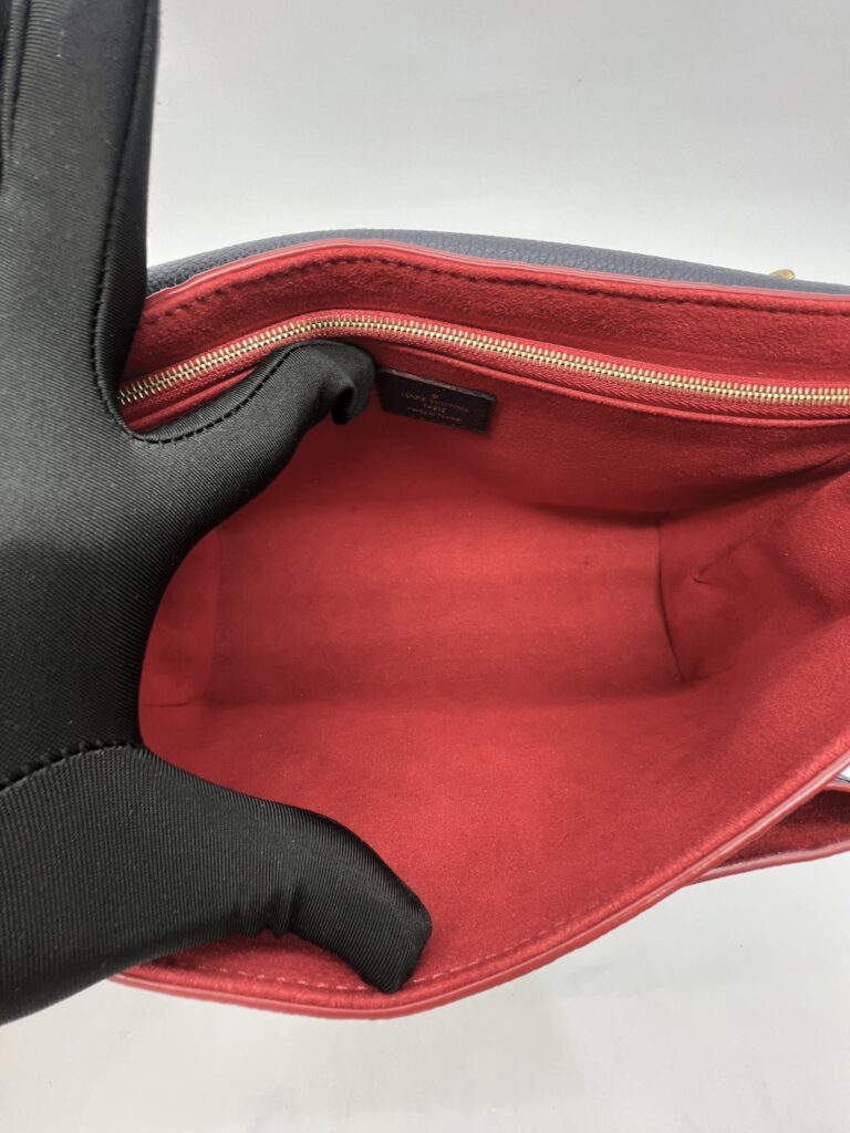 Louis Vuitton Vavin PM Monogram Empreinte Marine Rouge GHW