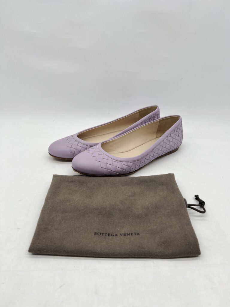Bottega Veneta Ballerina Flat Purple