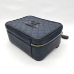 Chanel Filigree Vanity Caviar Navy Black GHW
