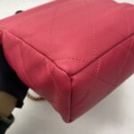 Chanel Small Bucket Chain Lambskin Pink Fuchsia GHW