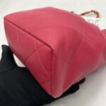 Chanel Small Bucket Chain Lambskin Pink Fuchsia GHW