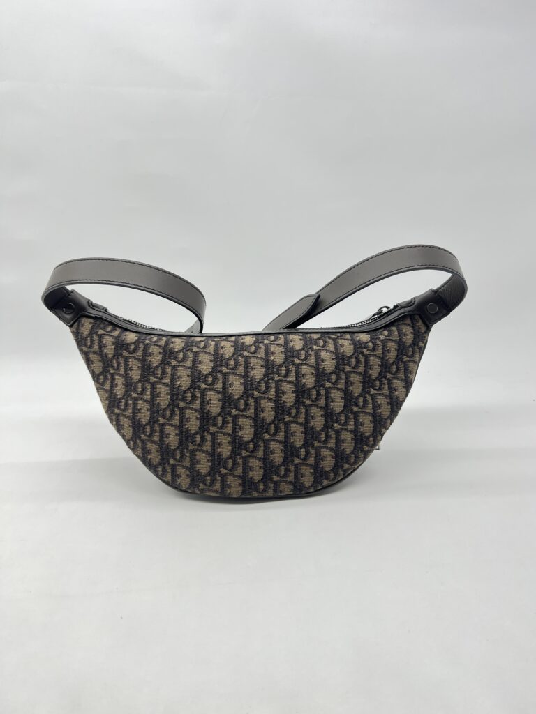 Dior Belt Bag Oblique Brown Grey