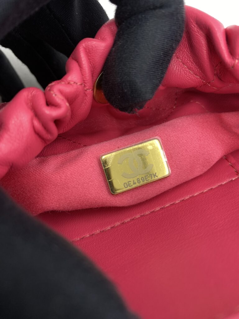 Chanel Small Bucket Chain Lambskin Pink Fuchsia GHW