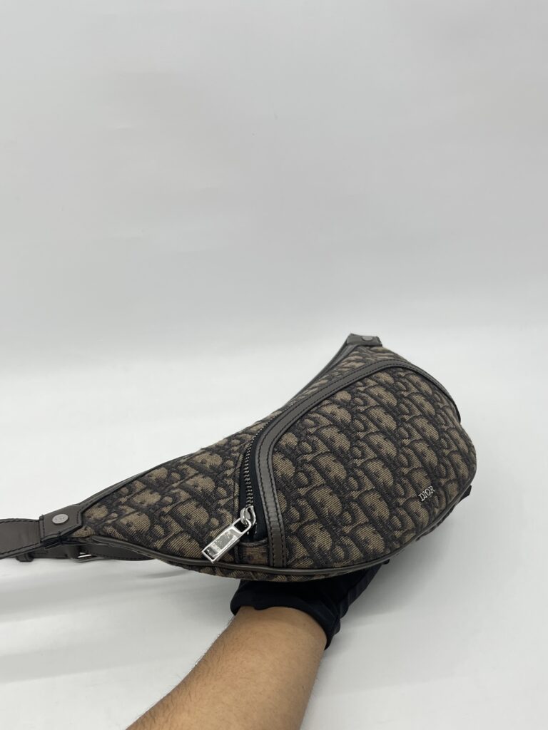 Dior Belt Bag Oblique Brown Grey