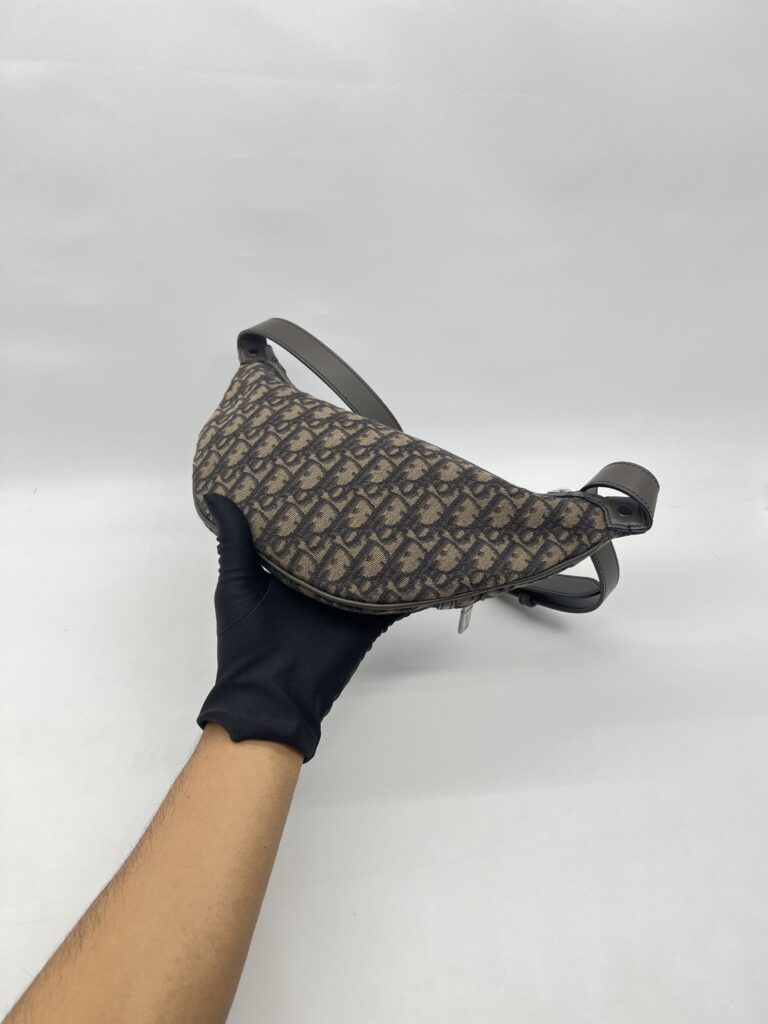 Dior Belt Bag Oblique Brown Grey