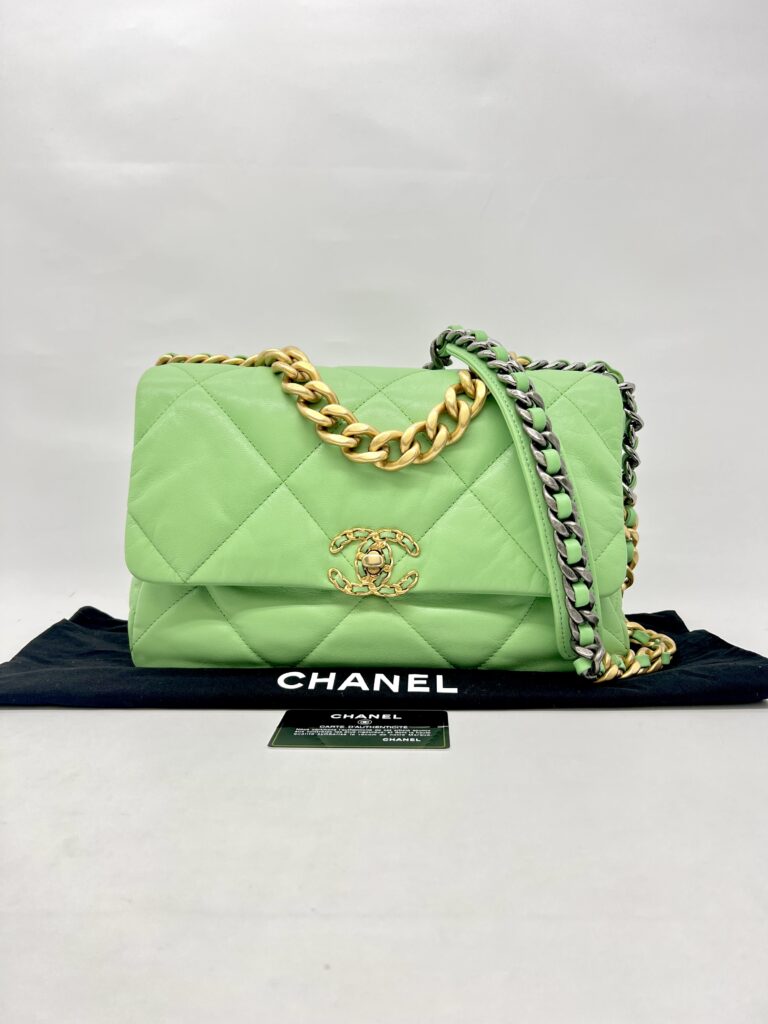 Chanel C19 Large Lambskin Green