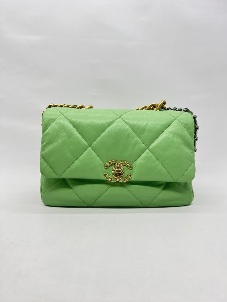 Chanel C19 Large Lambskin Green